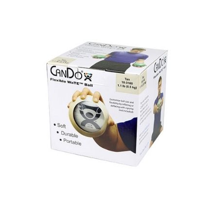 CanDo WaTE Ball - Hand-held Size - Tan - 5" Diameter - 1.1 lb
