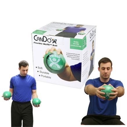 CanDo WaTE Ball - Hand-held Size - Green - 5" Diameter - 4.4 lb