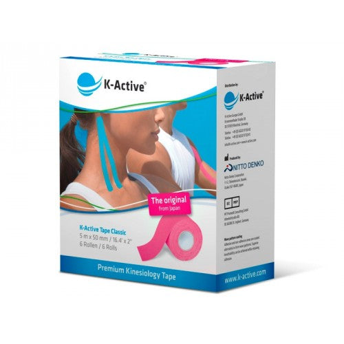 K-Active Tape Classic | 5cm x 5m | 6 Roll Pack