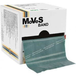 Moves band latex exercise band Green 50 yards roll